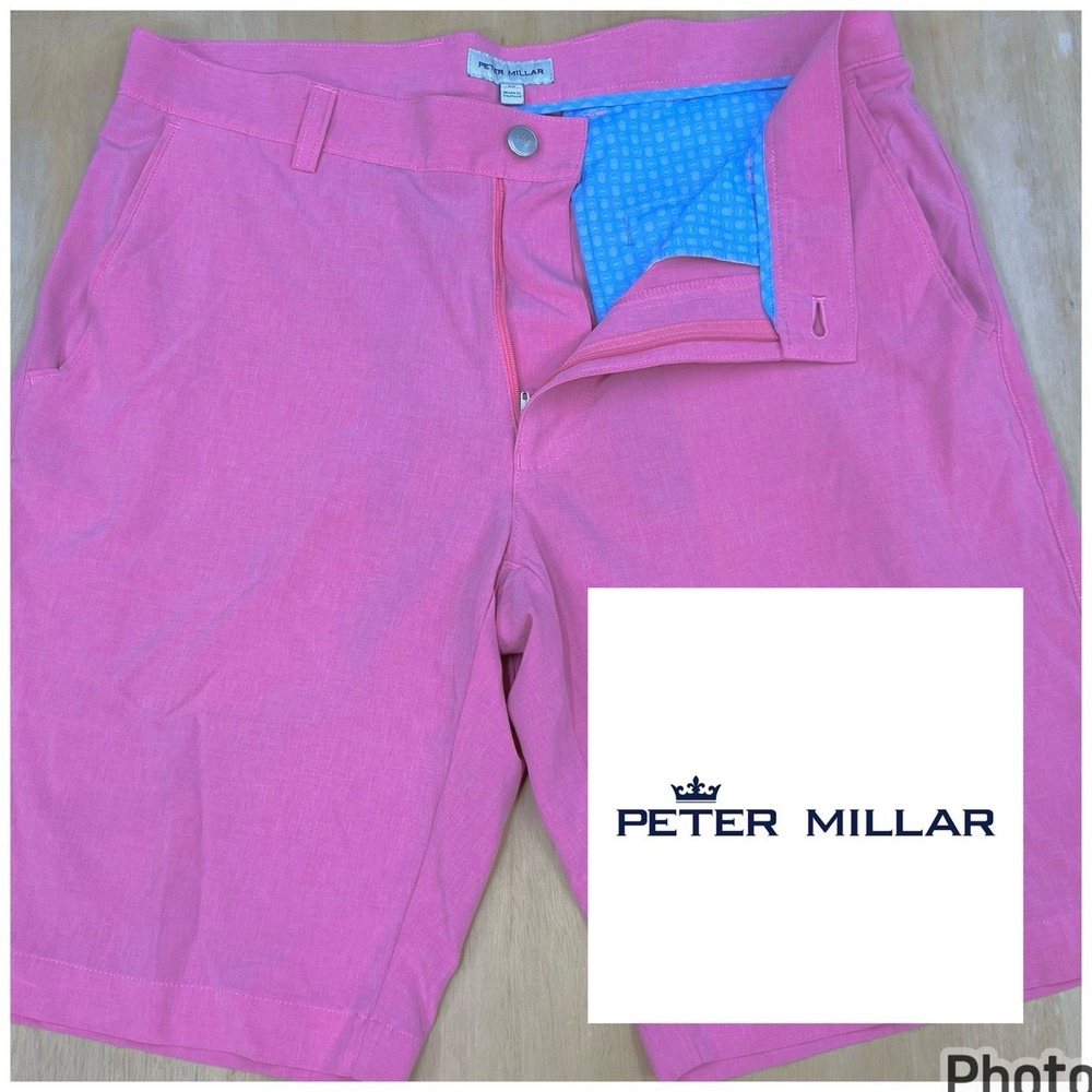 Peter Millar Shackelford Performance Hybrid‎ Shorts Mens 32x9 Classic Fit Pink